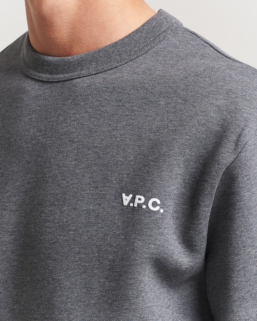 Homme | Pulls Et Tricots | A.P.C. | Boxy Fit Petit VPC Sweatshirt Anthracite/White