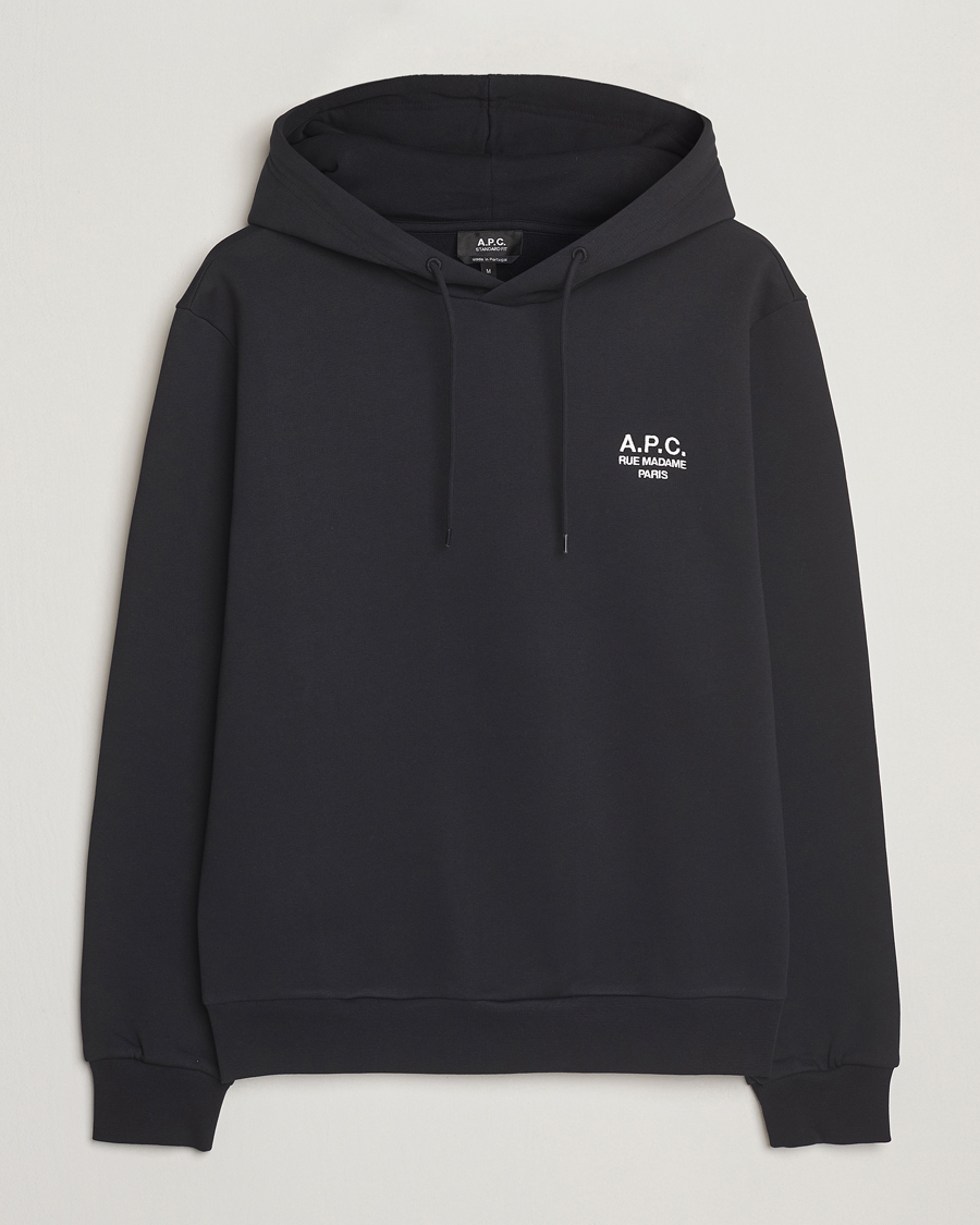 Homme | Pulls Et Tricots | A.P.C. | Rue Madame Hoodie Black/White