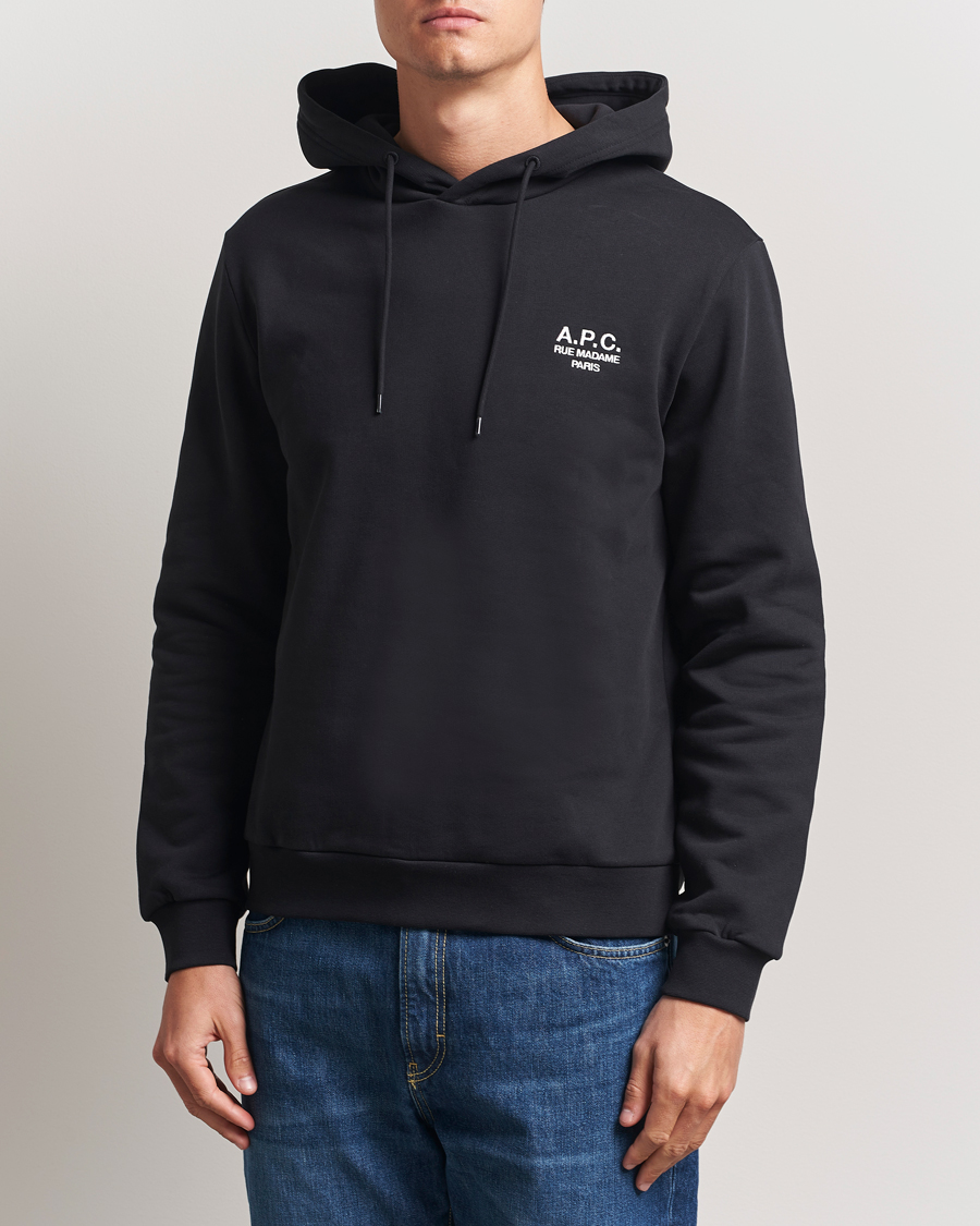 Homme | Pulls Et Tricots | A.P.C. | Rue Madame Hoodie Black/White