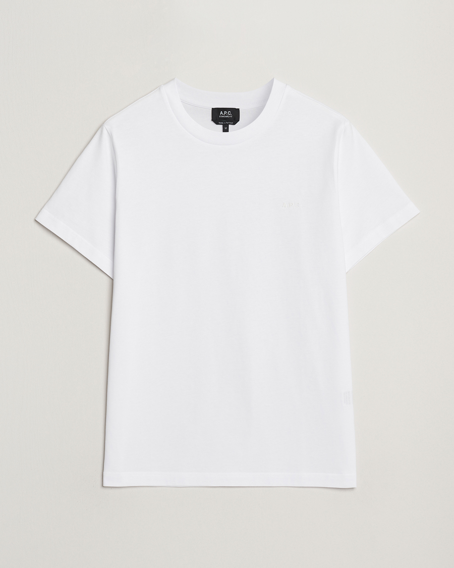 Homme | T-shirts | A.P.C. | Embroidered APC T-Shirt White