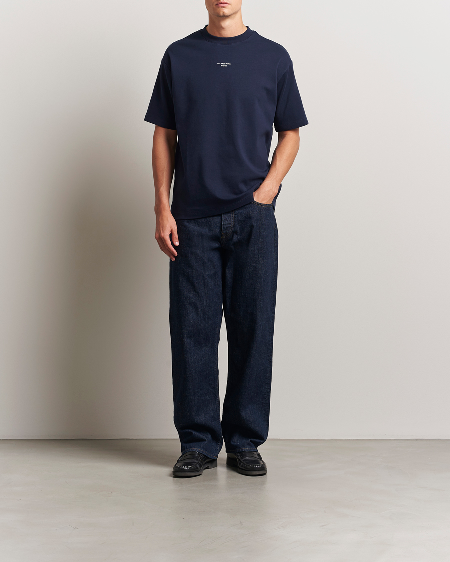 Homme | T-shirts | Drôle de Monsieur | Classic Slogan T-Shirt Navy