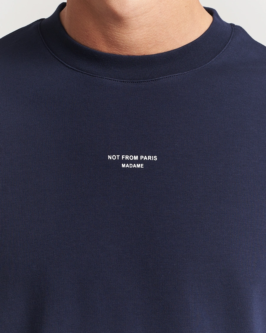 Homme | T-shirts | Drôle de Monsieur | Classic Slogan T-Shirt Navy
