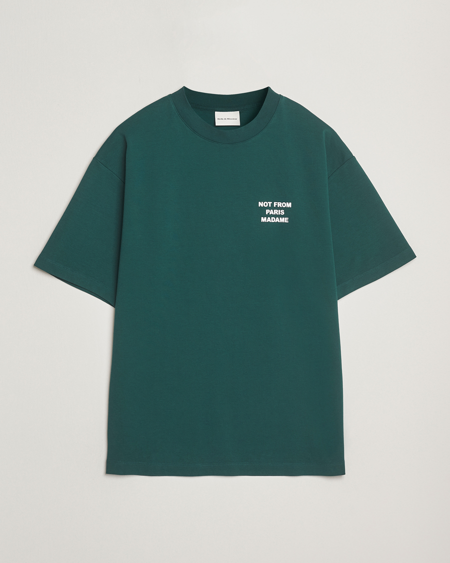 Homme | T-shirts | Drôle de Monsieur | Slogan T-Shirt Dark Green
