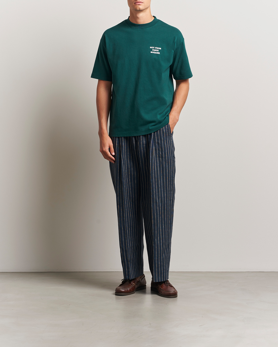 Homme | T-shirts | Drôle de Monsieur | Slogan T-Shirt Dark Green