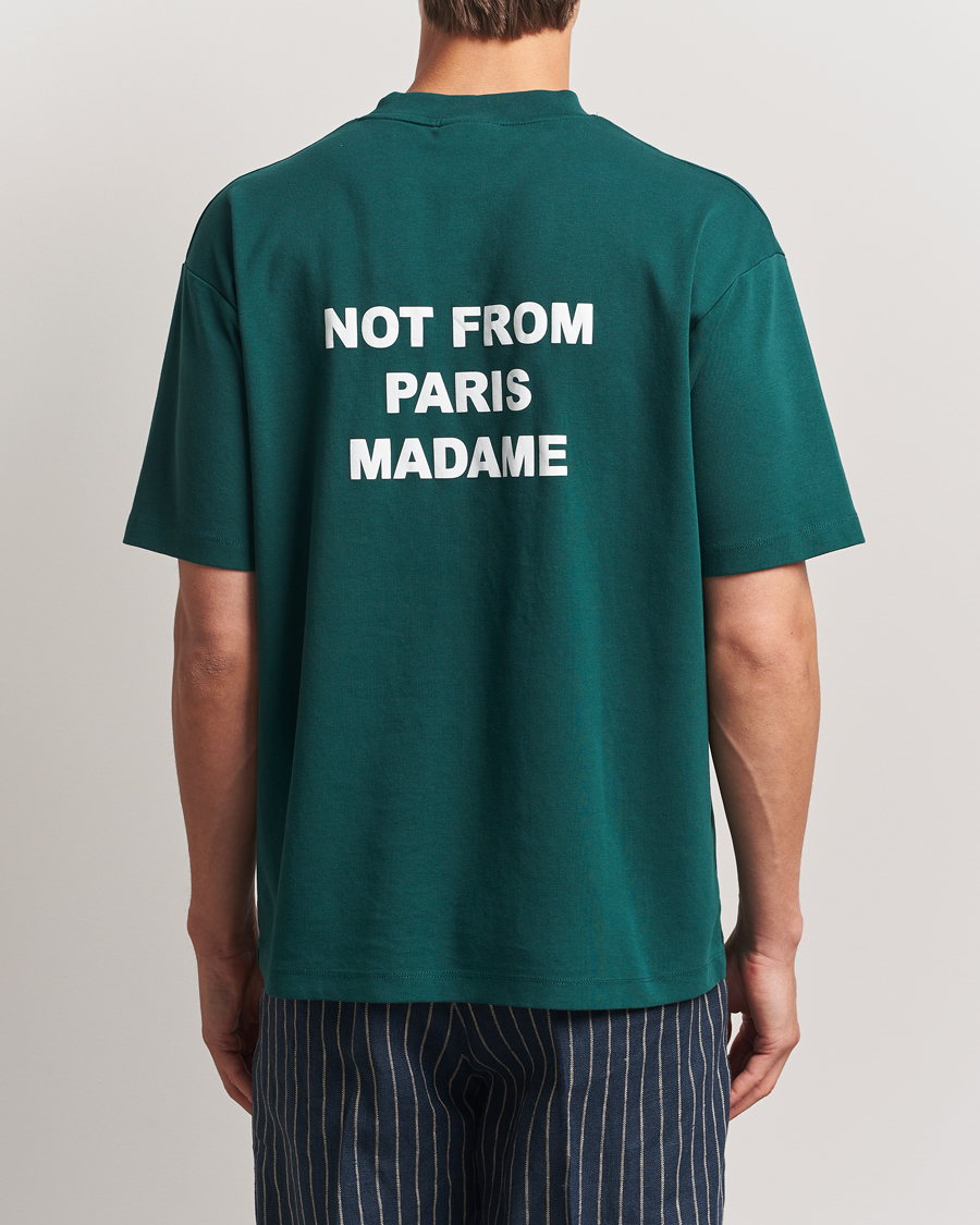 Homme | T-shirts | Drôle de Monsieur | Slogan T-Shirt Dark Green