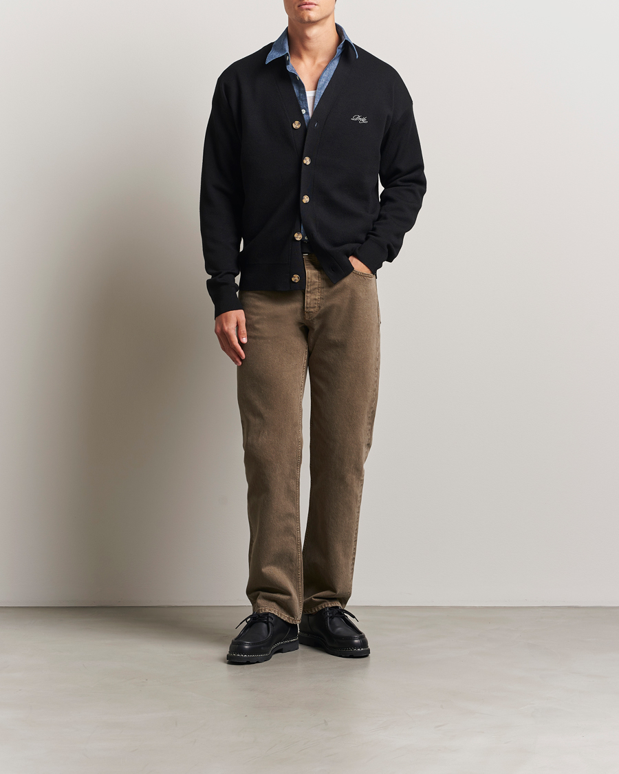 Homme | Pulls Et Tricots | Drôle de Monsieur | Merino Knitted Cardigan Black