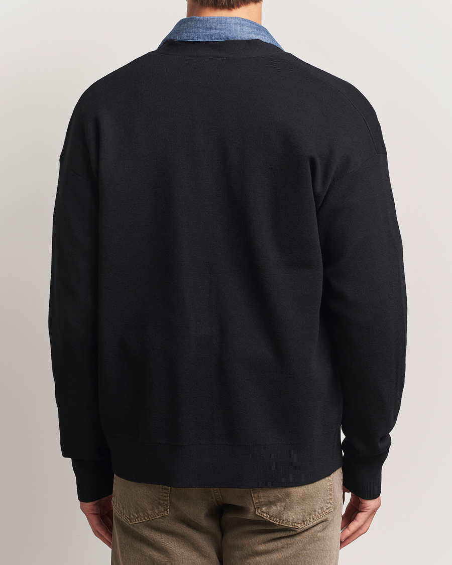 Homme | Pulls Et Tricots | Drôle de Monsieur | Merino Knitted Cardigan Black
