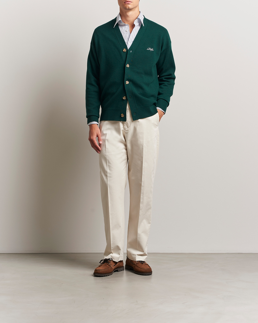 Homme | Pulls Et Tricots | Drôle de Monsieur | Merino Knitted Cardigan Dark Green