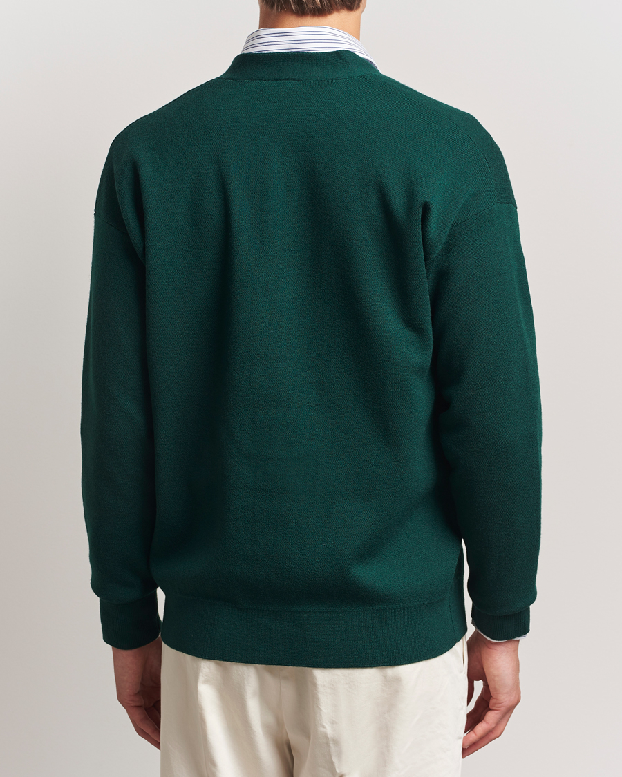 Homme | Pulls Et Tricots | Drôle de Monsieur | Merino Knitted Cardigan Dark Green