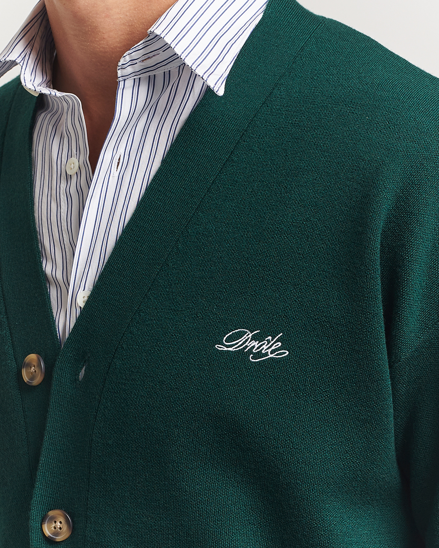 Homme | Pulls Et Tricots | Drôle de Monsieur | Merino Knitted Cardigan Dark Green