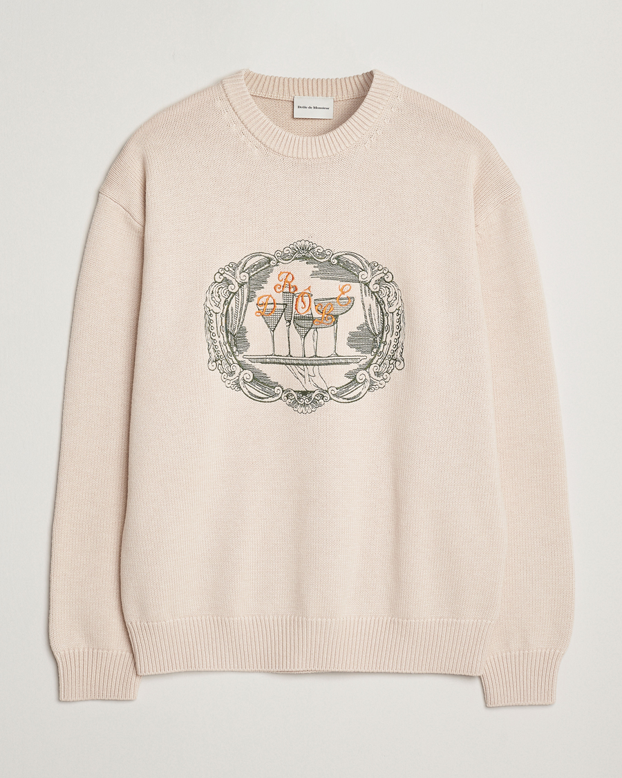 Homme | Pulls Et Tricots | Drôle de Monsieur | Plateau Knitted Sweater Natural Beige