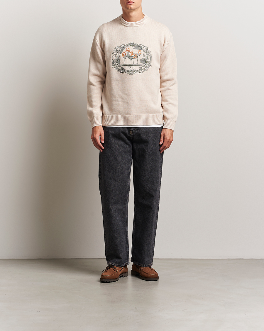 Homme | Pulls Et Tricots | Drôle de Monsieur | Plateau Knitted Sweater Natural Beige