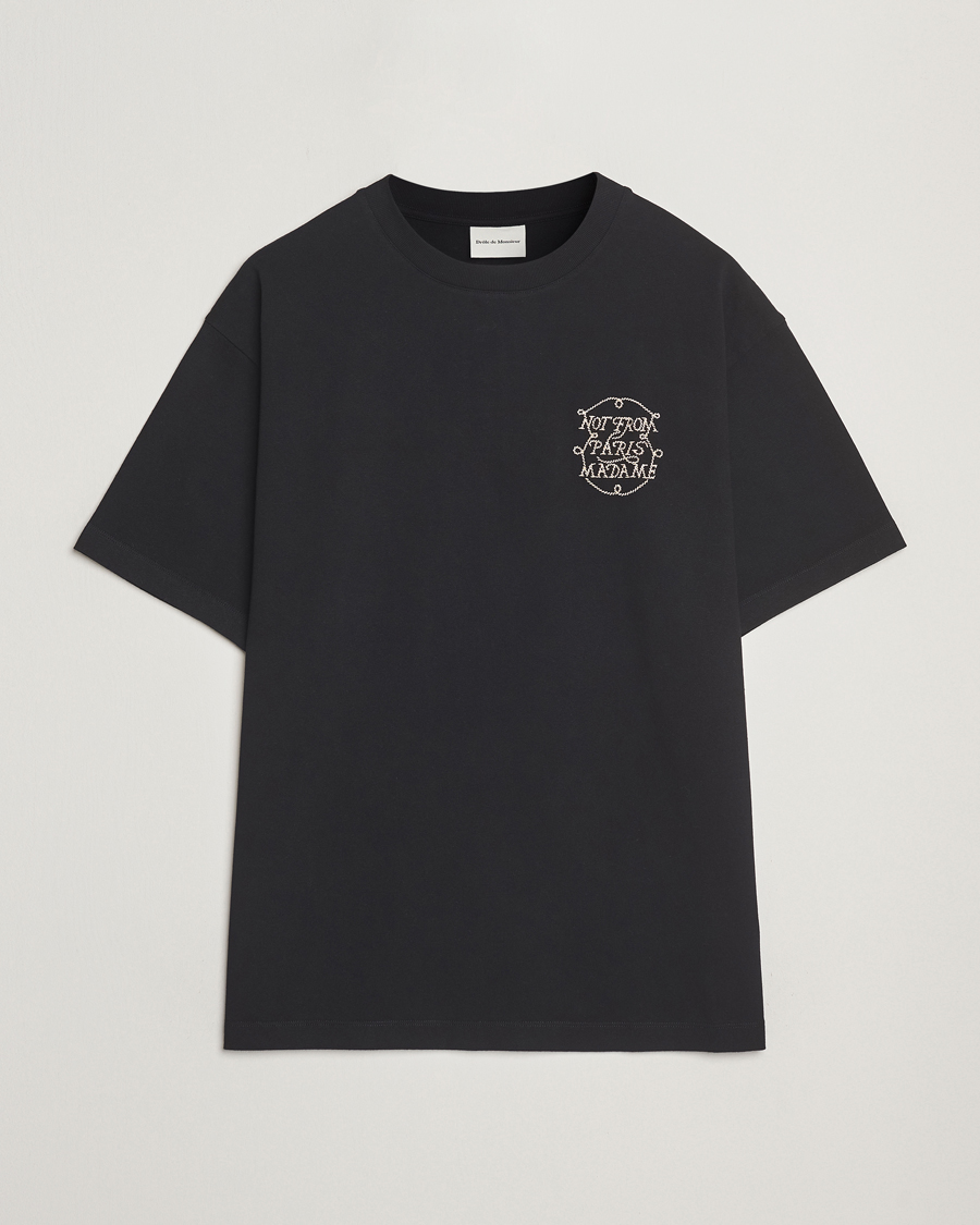 Homme | T-shirts | Drôle de Monsieur | Slogan Tresses T-Shirt Black