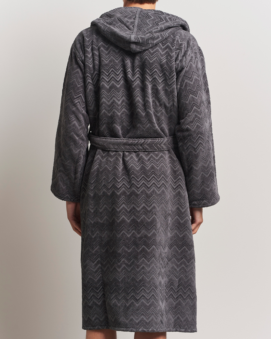Homme | Missoni Home Chalk Bathrobe Anthracite Grey | Missoni Home | Chalk Bathrobe Anthracite Grey