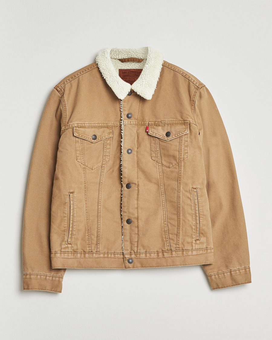 Homme | Manteaux Et Vestes | Levi's | Type 3 Sherpa Trucker Ermine Brown