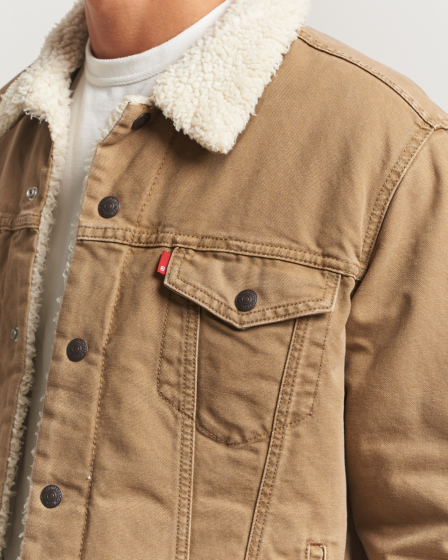 Homme | Manteaux Et Vestes | Levi's | Type 3 Sherpa Trucker Ermine Brown