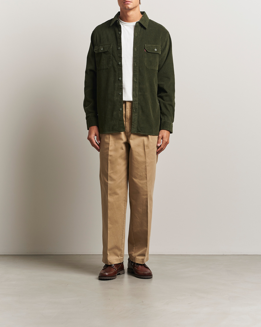Homme | Chemises | Levi's | Jackson Corduroy Worker Shirt Dark Green