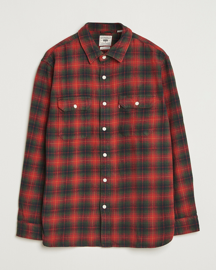 Homme | Chemises | Levi's | Jackson Worker Shirt Rythmic Red