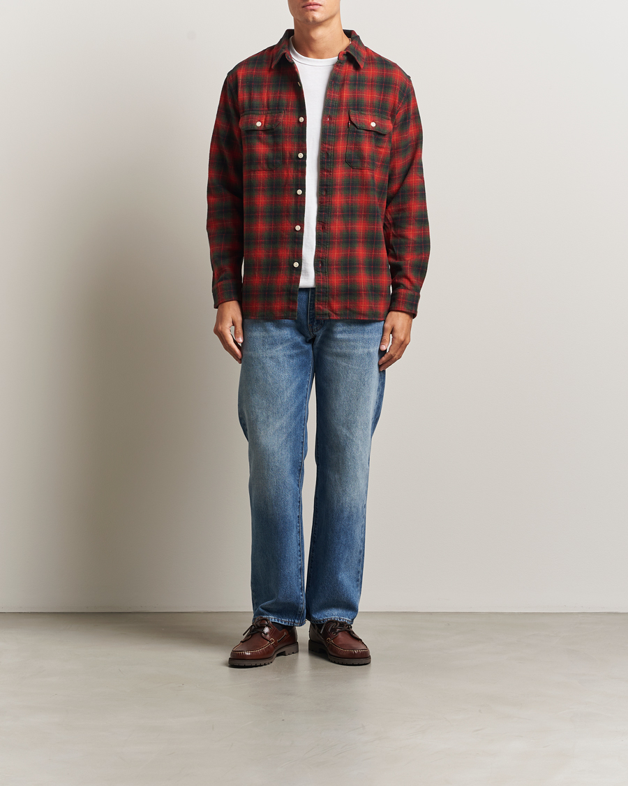 Homme | Chemises | Levi's | Jackson Worker Shirt Rythmic Red