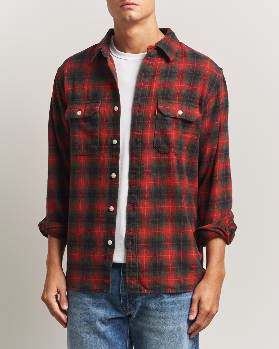 Homme | Chemises | Levi's | Jackson Worker Shirt Rythmic Red