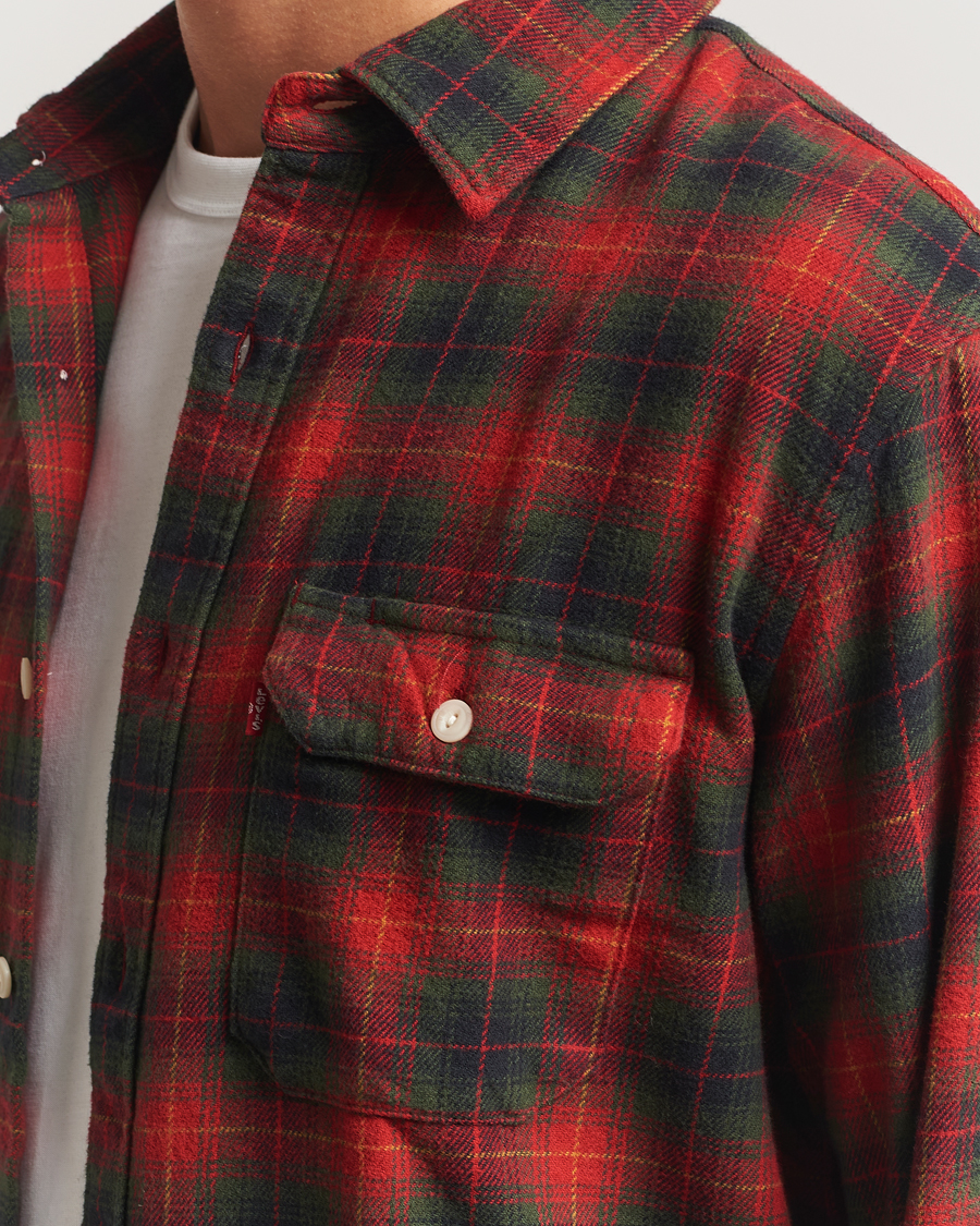Homme | Chemises | Levi's | Jackson Worker Shirt Rythmic Red