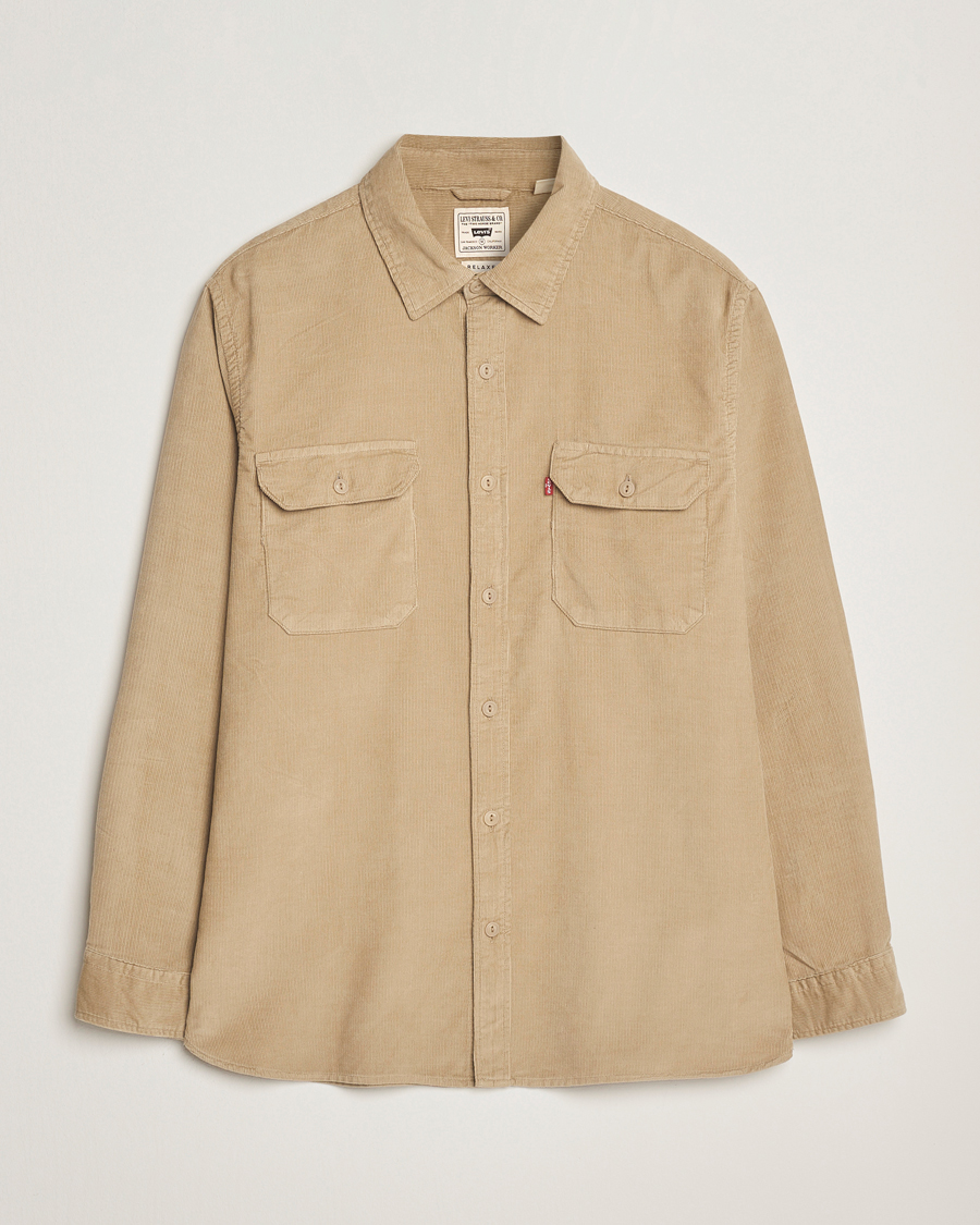 Homme | Chemises | Levi's | Jackson Corduroy Worker Shirt Beige