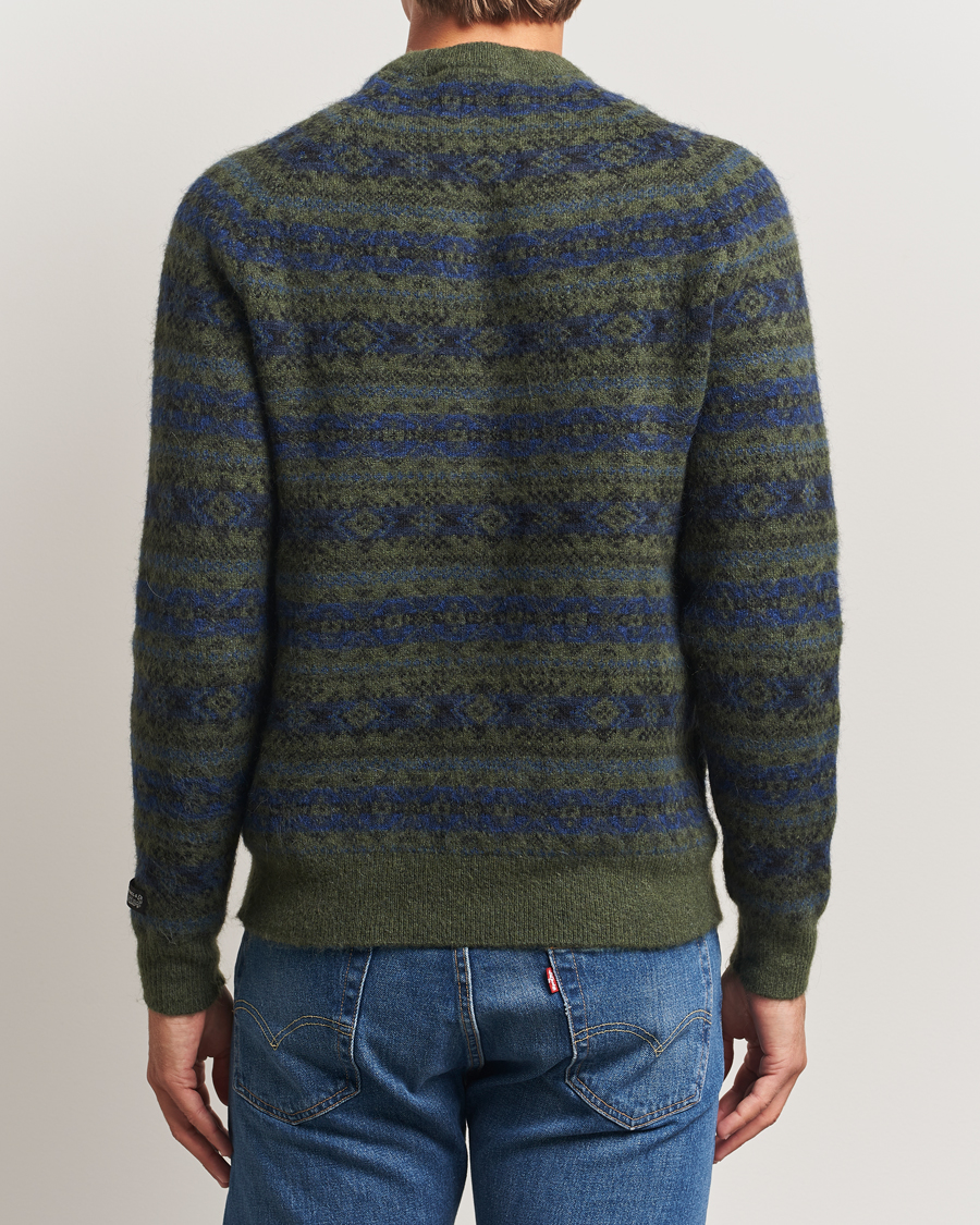 Homme | Pulls Et Tricots | Levi's | Presidio Raglan Knitted Fairisle Sweater Dark Green
