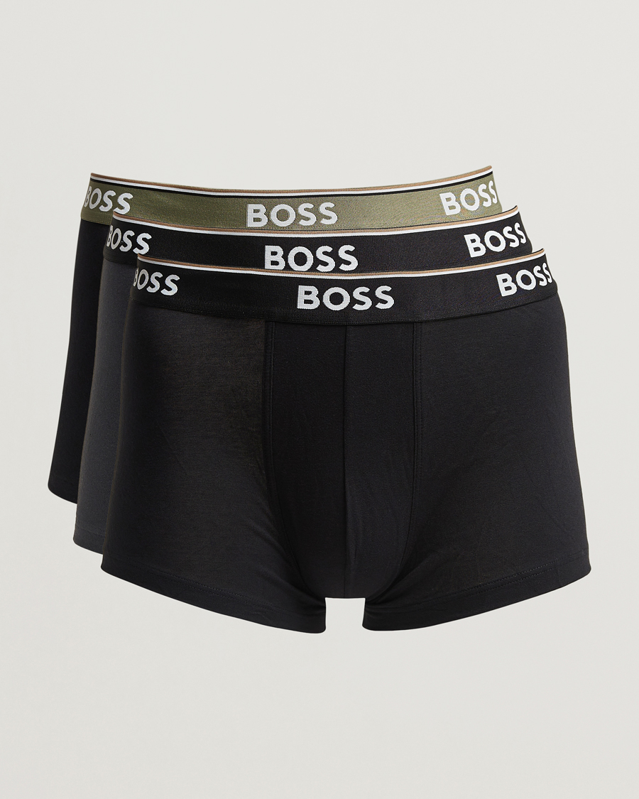 Homme | Sous-Vêtements Et Chaussettes | BOSS BLACK | 3-Pack Trunk Grey/Black