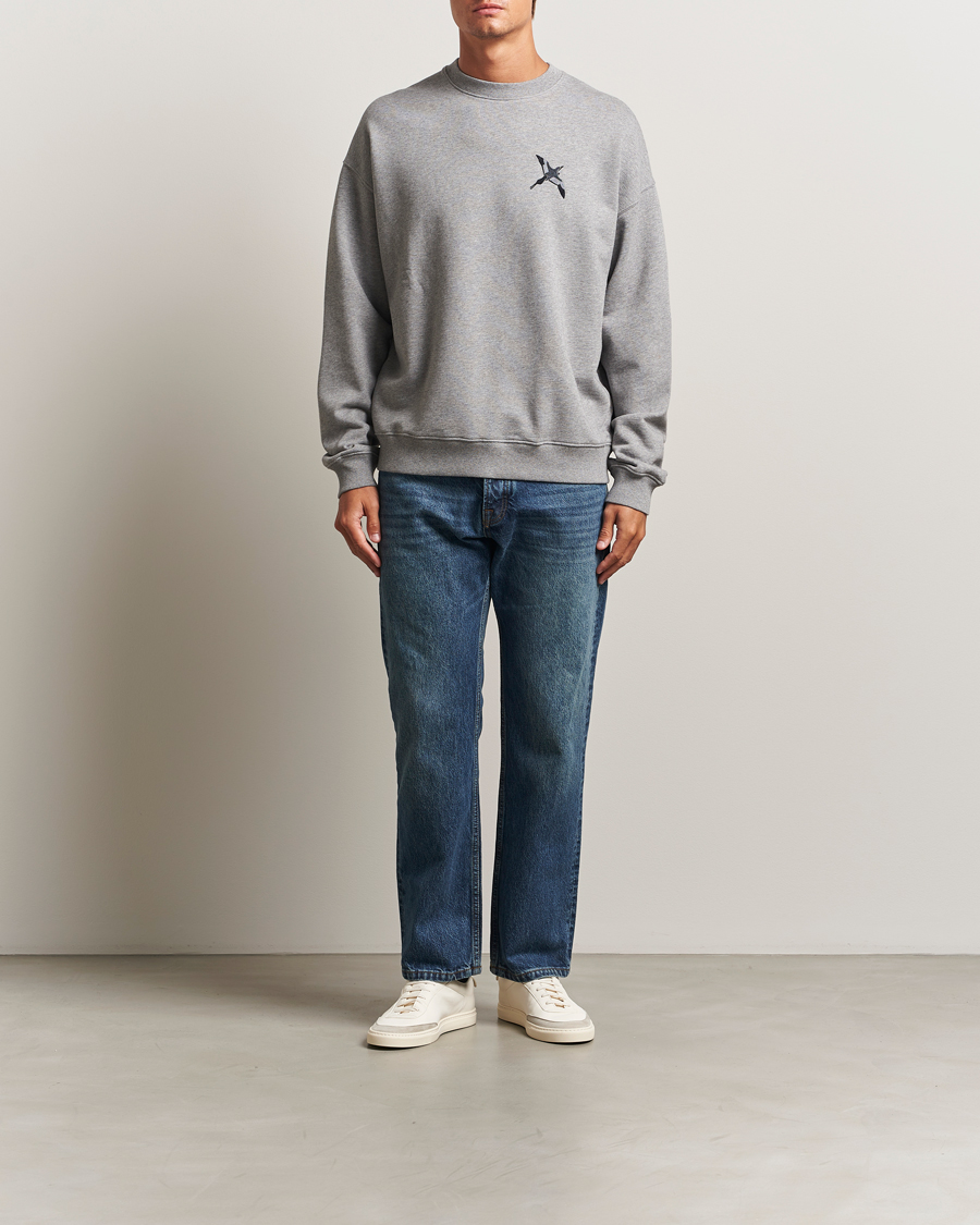 Homme | Pulls Et Tricots | Axel Arigato | Micro Bee Bird Sweatshirt Grey Melange