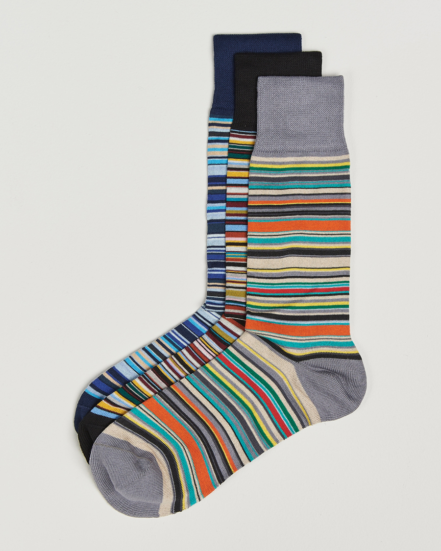 Homme | Sous-Vêtements Et Chaussettes | Paul Smith | 3-Pack Signature Striped Socks Multi