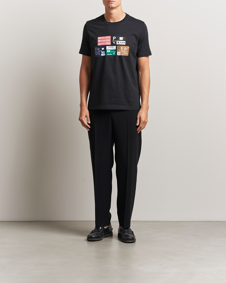 Homme | T-shirts | PS Paul Smith | Road Signs Crew Neck T-Shirt Black