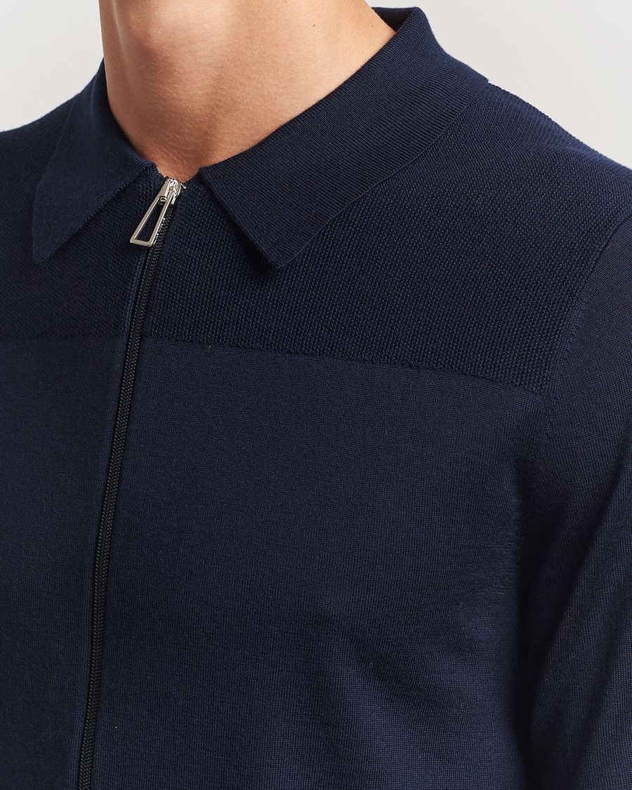 Homme | Pulls Et Tricots | PS Paul Smith | Merino Knitted Full Zip Navy