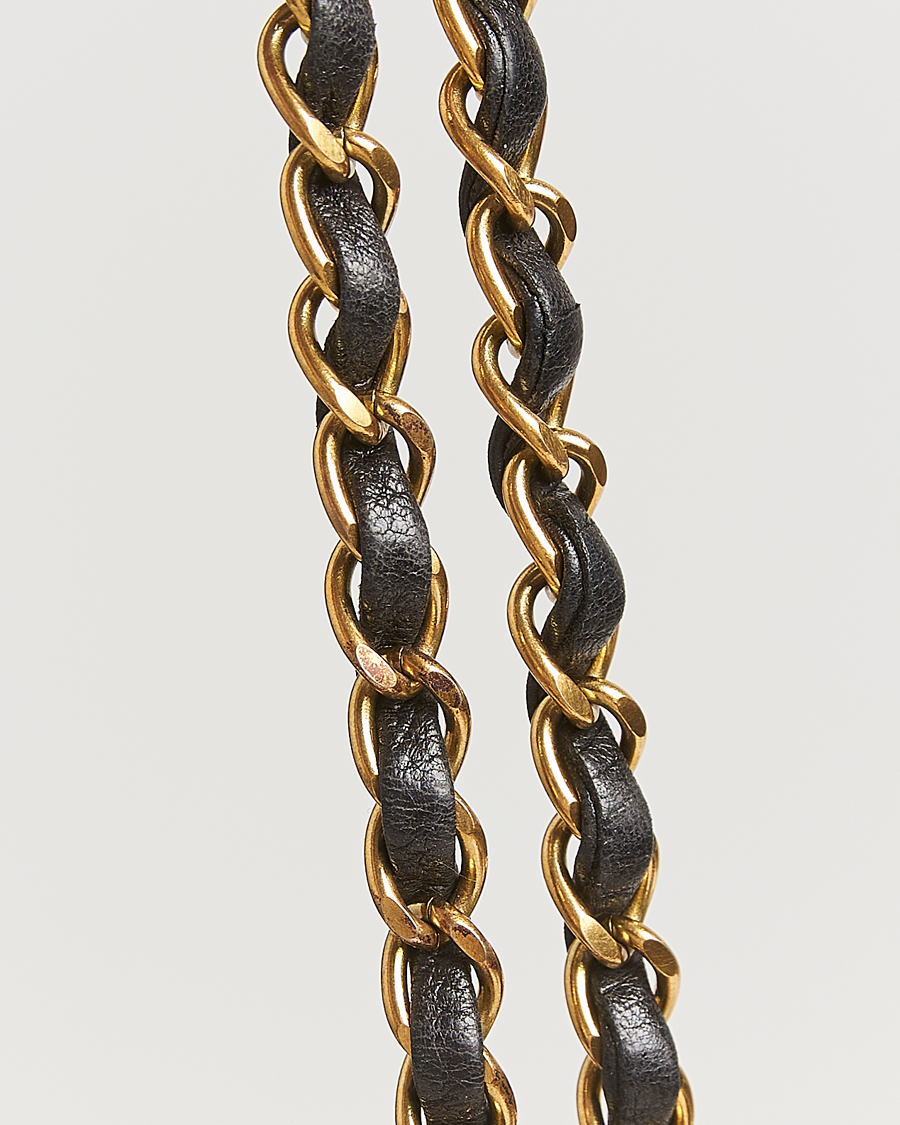 Homme | Chanel Pre-Owned Classic Double Flap Medium Lambskin Black | Chanel Pre-Owned | Classic Double Flap Medium Lambskin Black