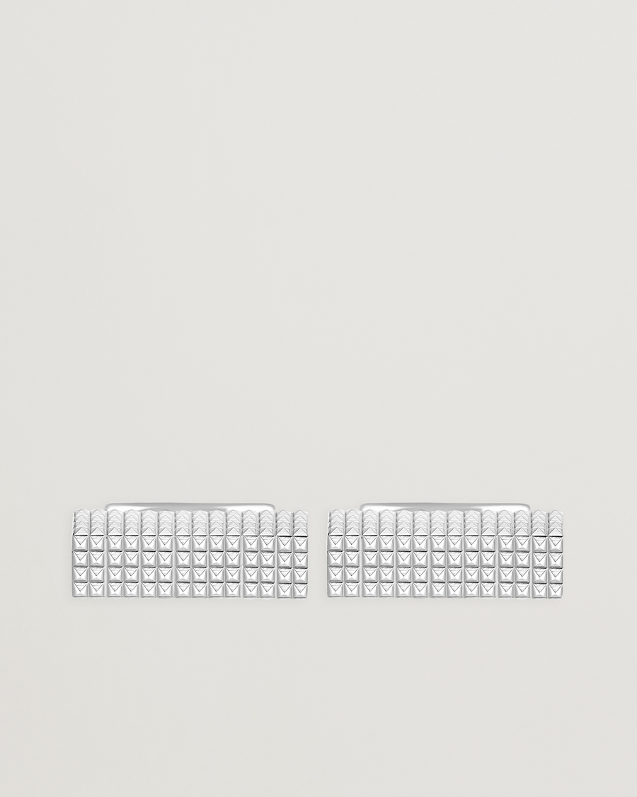 Homme | Boutons De Manchette | S.T. Dupont | Cufflink Rectangle Diamond Head Silver