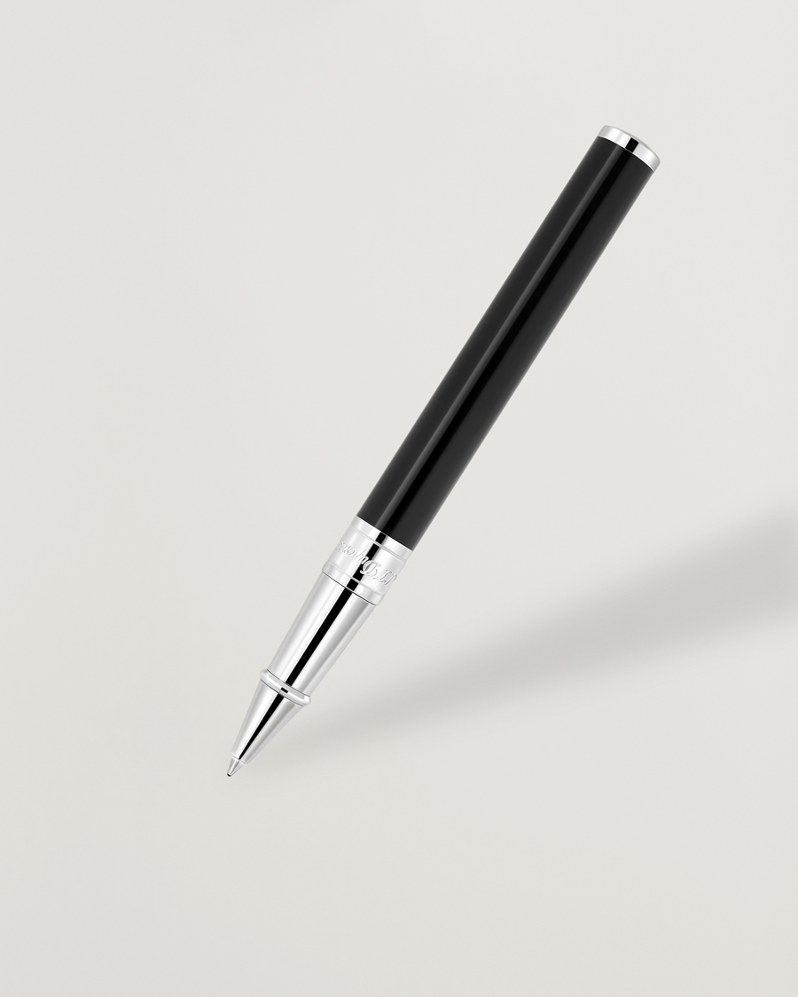 Homme | S.T. Dupont D-Initial Rollerball Pen Black/Chrome | S.T. Dupont | D-Initial Rollerball Pen Black/Chrome