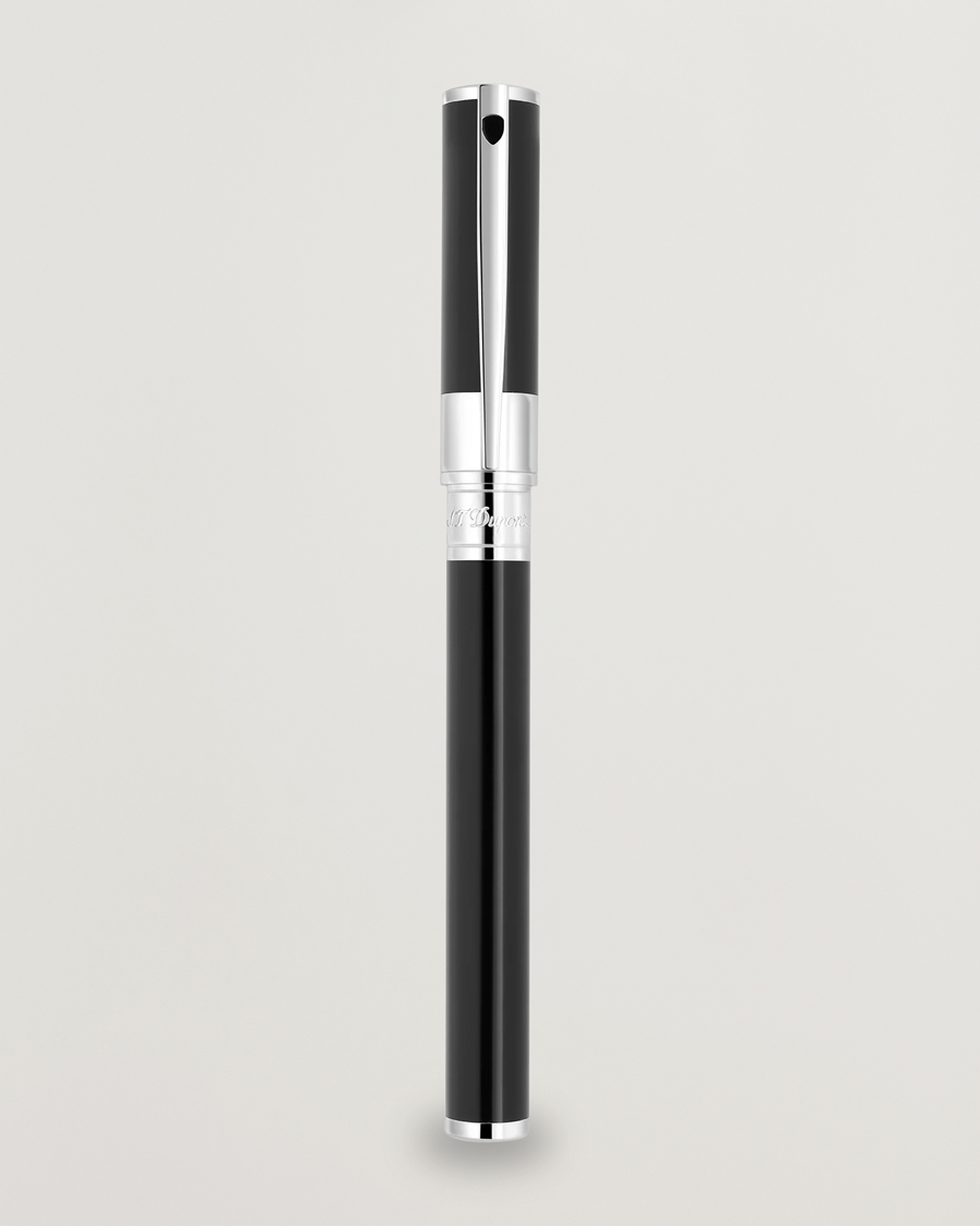 Homme | S.T. Dupont D-Initial Rollerball Pen Black/Chrome | S.T. Dupont | D-Initial Rollerball Pen Black/Chrome