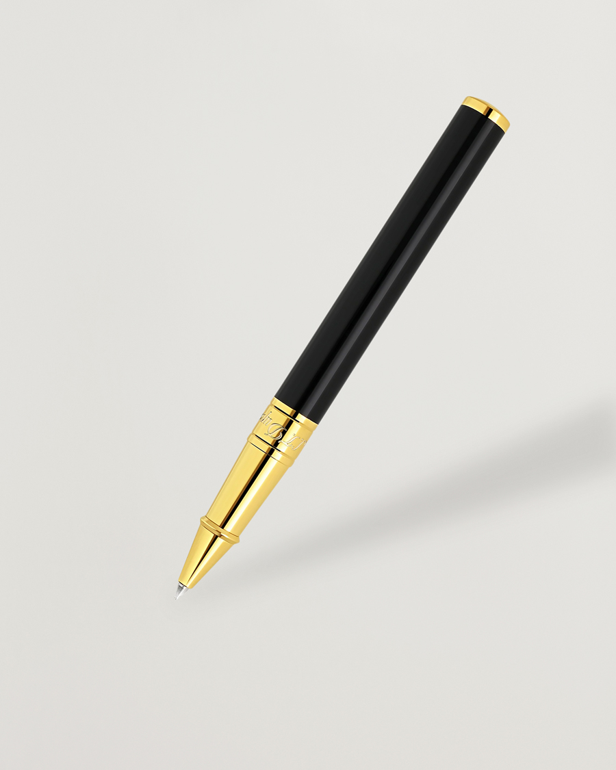 Homme | S.T. Dupont D-Initial Rollerball Pen Black/Golden | S.T. Dupont | D-Initial Rollerball Pen Black/Golden