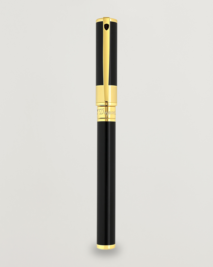Homme | S.T. Dupont D-Initial Rollerball Pen Black/Golden | S.T. Dupont | D-Initial Rollerball Pen Black/Golden