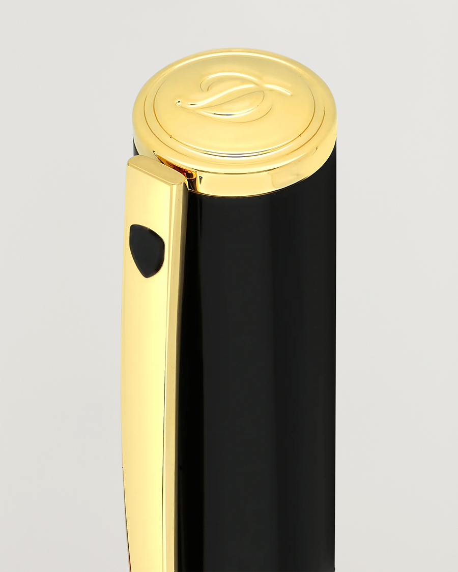 Homme | S.T. Dupont D-Initial Rollerball Pen Black/Golden | S.T. Dupont | D-Initial Rollerball Pen Black/Golden