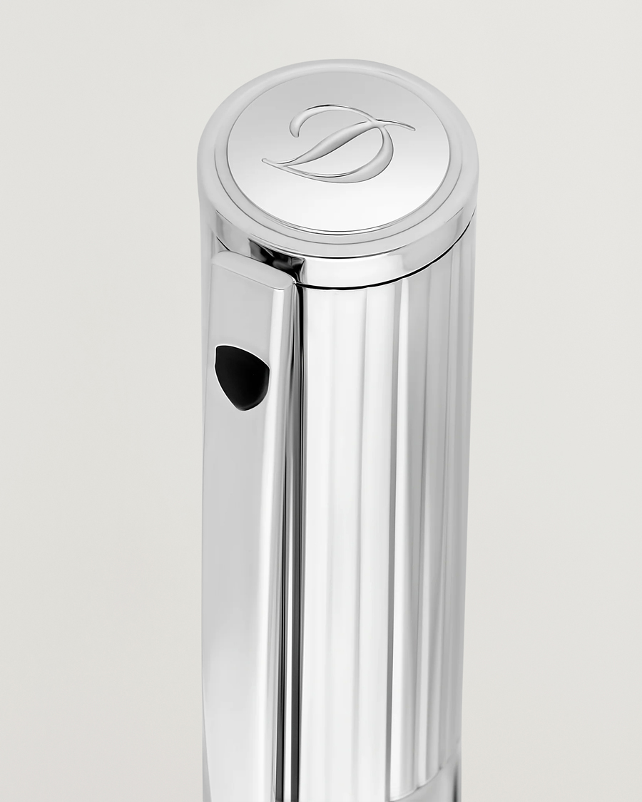 Homme | S.T. Dupont D-Initial Fountain Pen Duo Tone/Chrome | S.T. Dupont | D-Initial Fountain Pen Duo Tone/Chrome