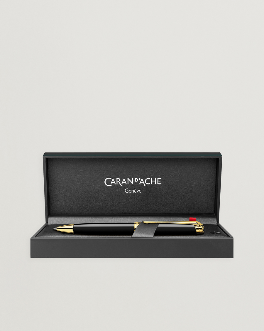 Homme | Stylos | Caran d'Ache | Caran d' Ache Léman Ballpoint Pen Ebony Black/Gold Plated