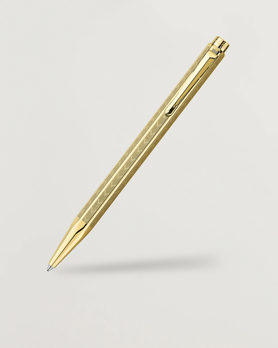 Homme | Stylos | Caran d'Ache | Caran d' Ache Ecridor Chevron Ballpoint Pen Gilded