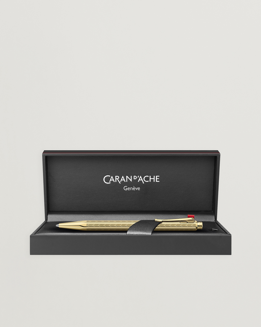 Homme | Stylos | Caran d'Ache | Caran d' Ache Ecridor Chevron Ballpoint Pen Gilded