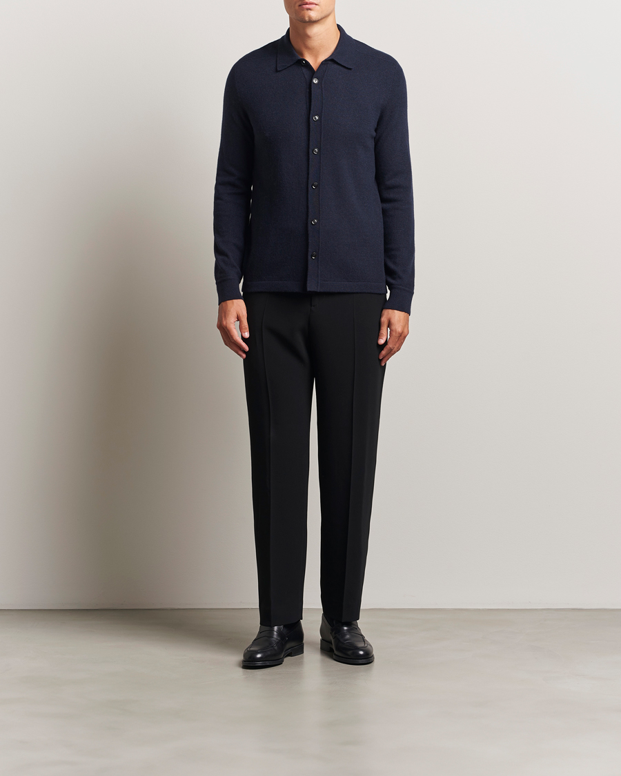 Homme | Pulls Et Tricots | Brioni | Cashmere Shirt Cardigan Navy