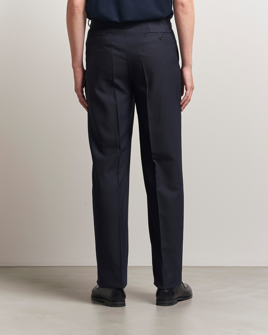 Homme | Pantalons | Brioni | Capri Wool Trousers Navy