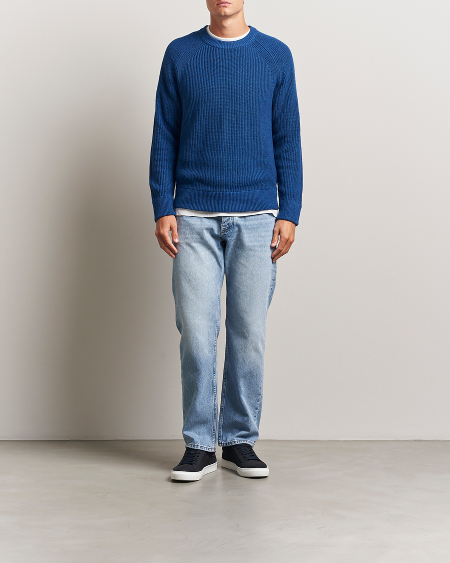 Homme | Pulls Et Tricots | NN07 | Jacobo Cotton Knitted Sweater Blue Quartz