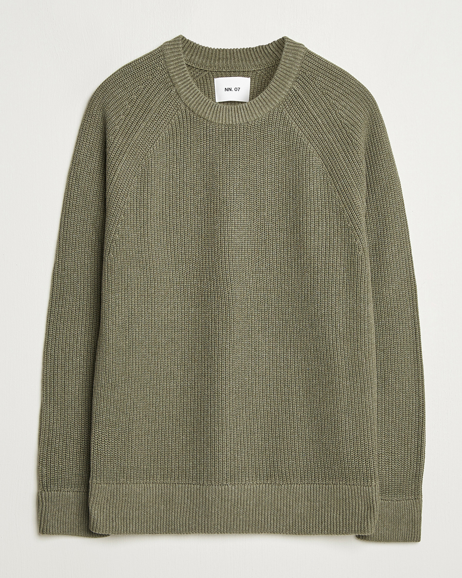 Homme | Pulls Et Tricots | NN07 | Jacobo Cotton Knitted Sweater Capers Green