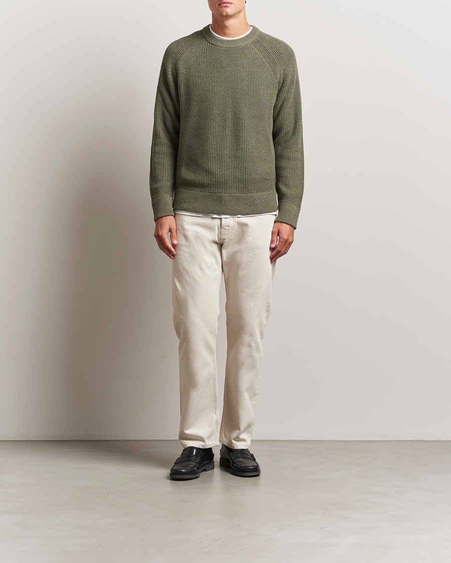 Homme | Pulls Et Tricots | NN07 | Jacobo Cotton Knitted Sweater Capers Green