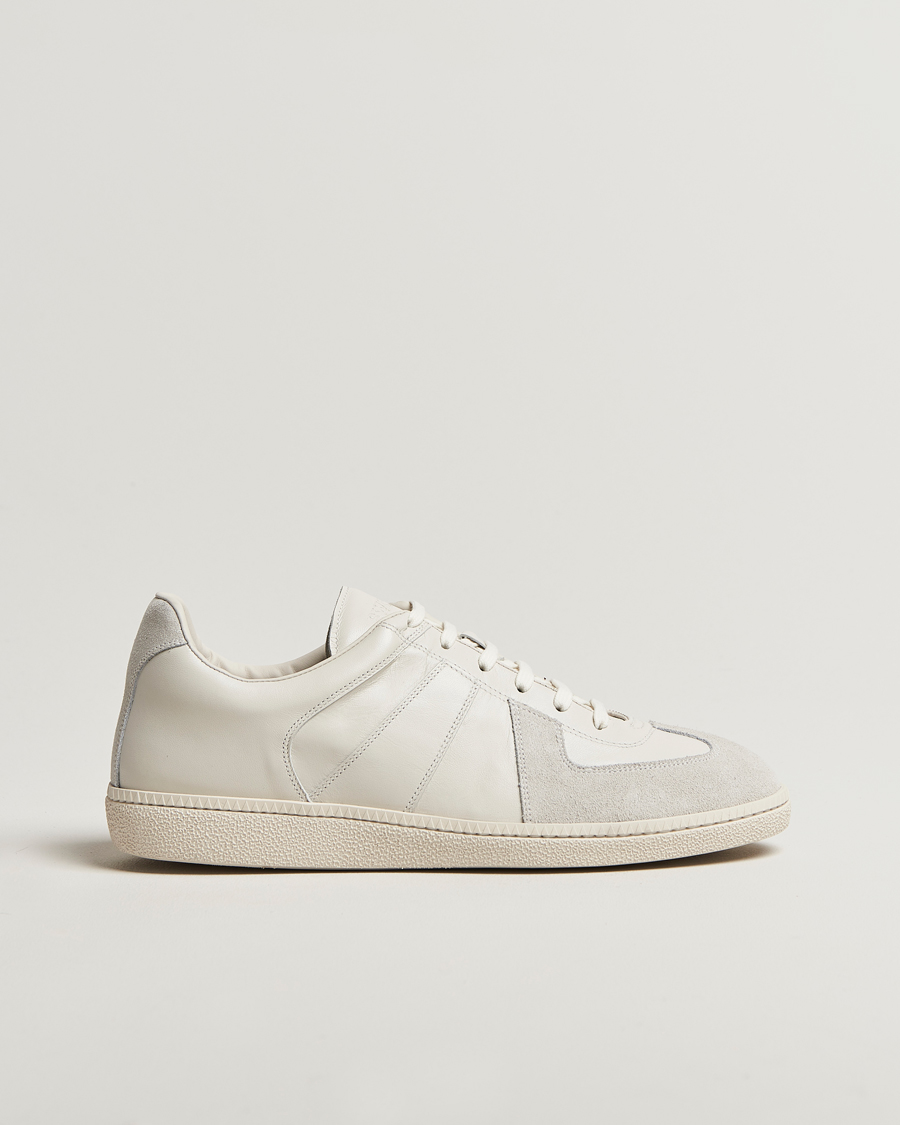 Homme | Baskets | Sweyd | Nappa/Suede Army Trainer White