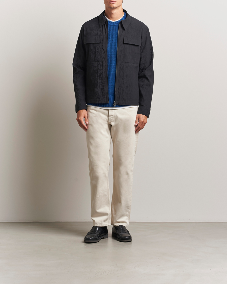 Homme | Manteaux Et Vestes | NN07 | Alban Seersucker Shirt Jacket Black